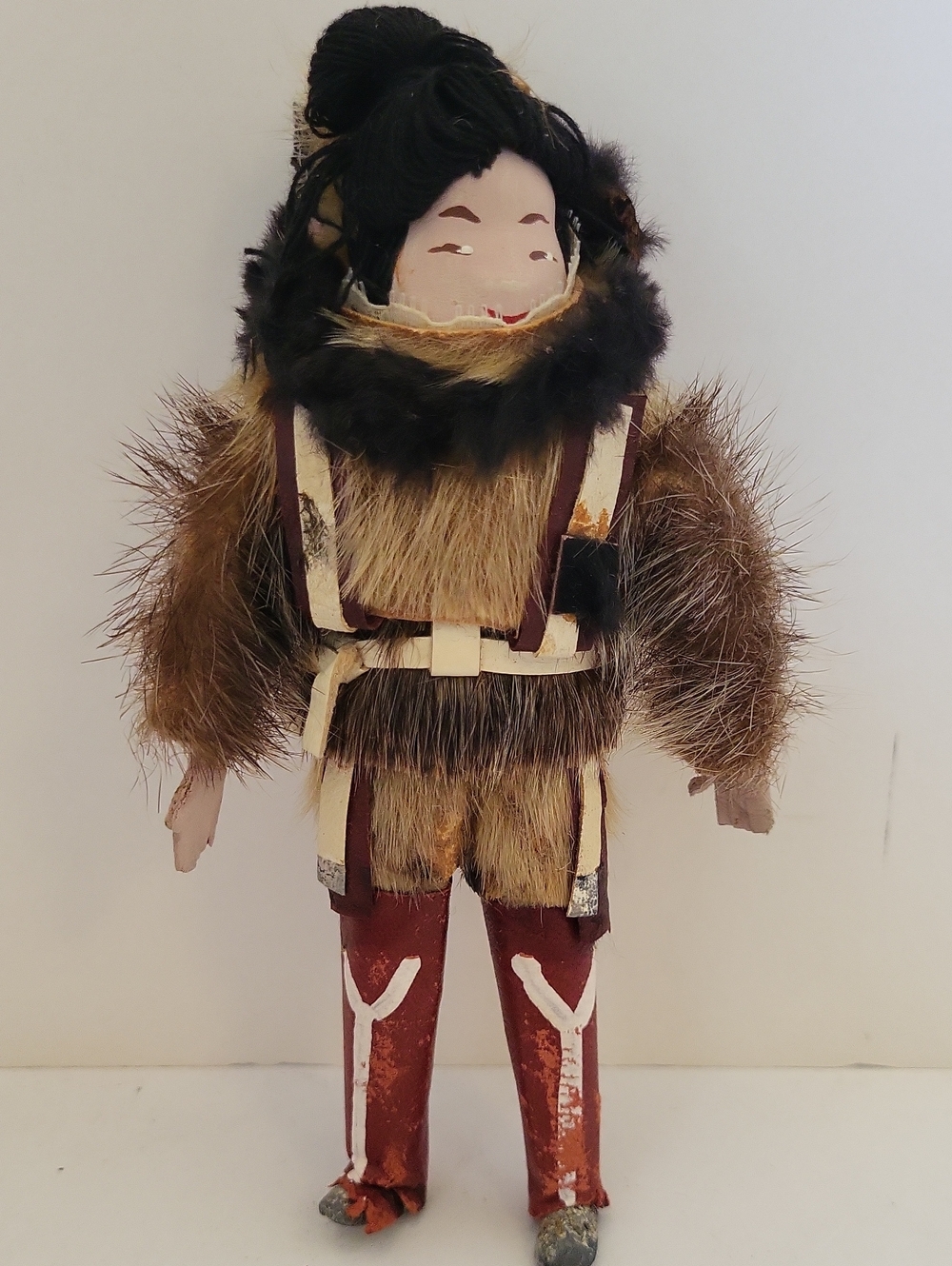 1950s Handmade Inuit Tourist Doll 6.5"